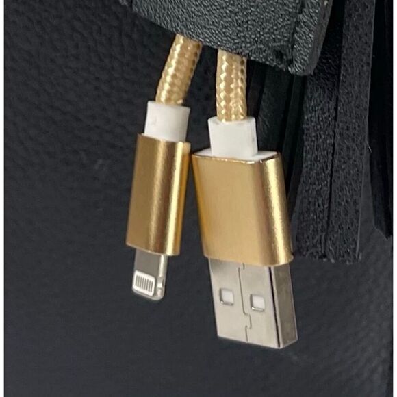 POWER UP IN STYLE - Smartphone Key Chain USB/iPhone Charging Cable w/Tassel. - Picture 5 of 16